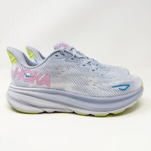 HOKA Clifton 9 Running Shoes Women's 7.5 B in Gull Sea Ice Sneakers